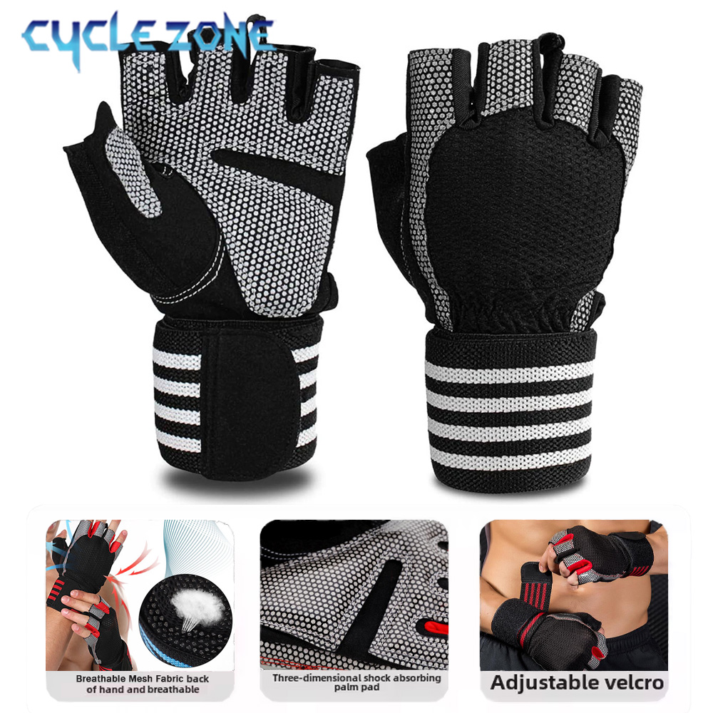 Crossfit Workout With Equipment - 1 paar halve vinger fitnesshandschoenen met