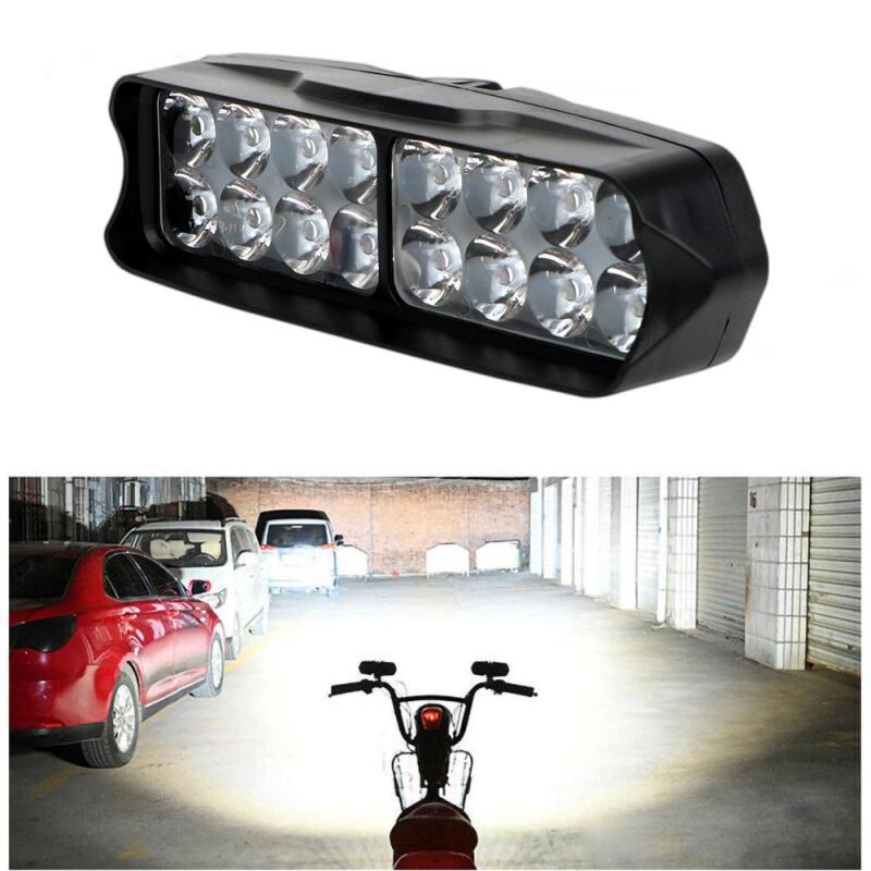 Head Racket Boom - Motorfiets Koplamp 12V Spot Hoofd Licht