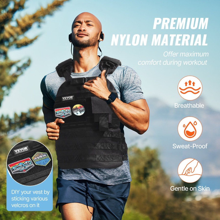 Verstelbaar gewichtsvest van 4 - Crossfit Vest recensie en prijs