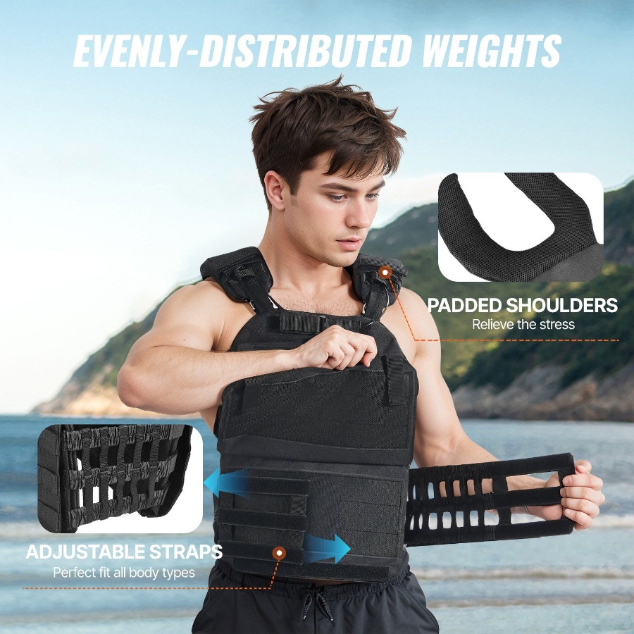 Verstelbaar gewichtsvest van 4 - Crossfit Vest recensie en prijs