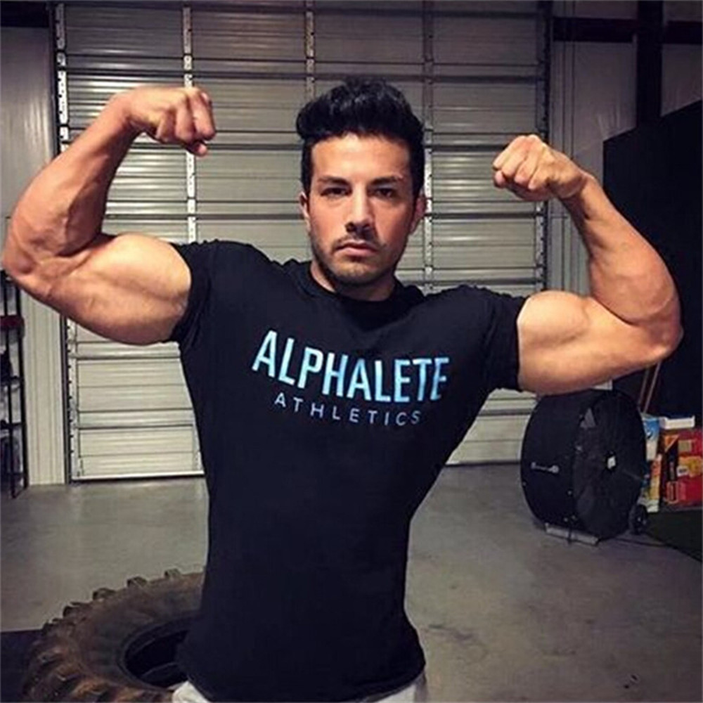 Nieuwe Katoenen Casual Print T - Crossfit Male recensie en prijs