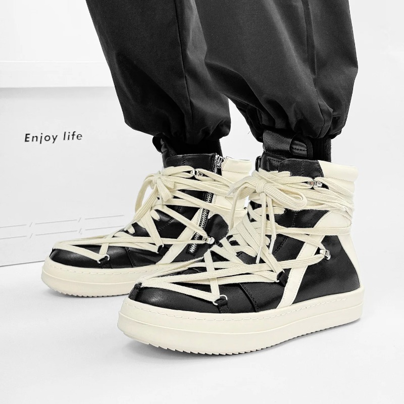 Herenschoenen van leer, hoge e - Crossfit Male recensie en prijs