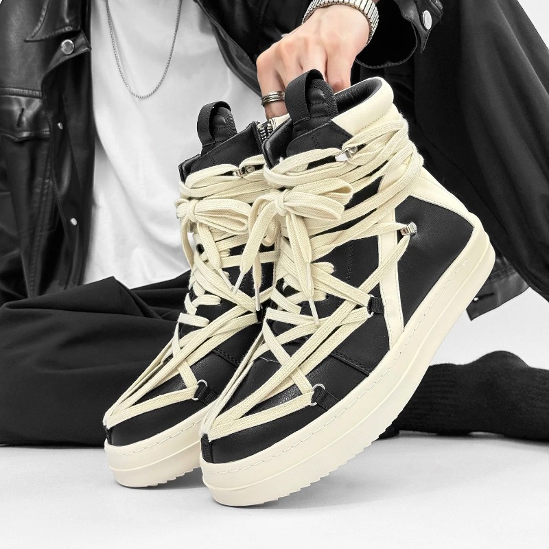 Herenschoenen van leer, hoge e - Crossfit Male recensie en prijs