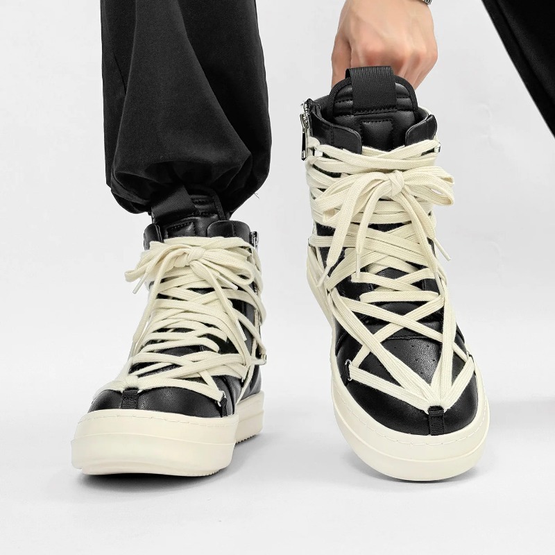 Herenschoenen van leer, hoge e - Crossfit Male recensie en prijs