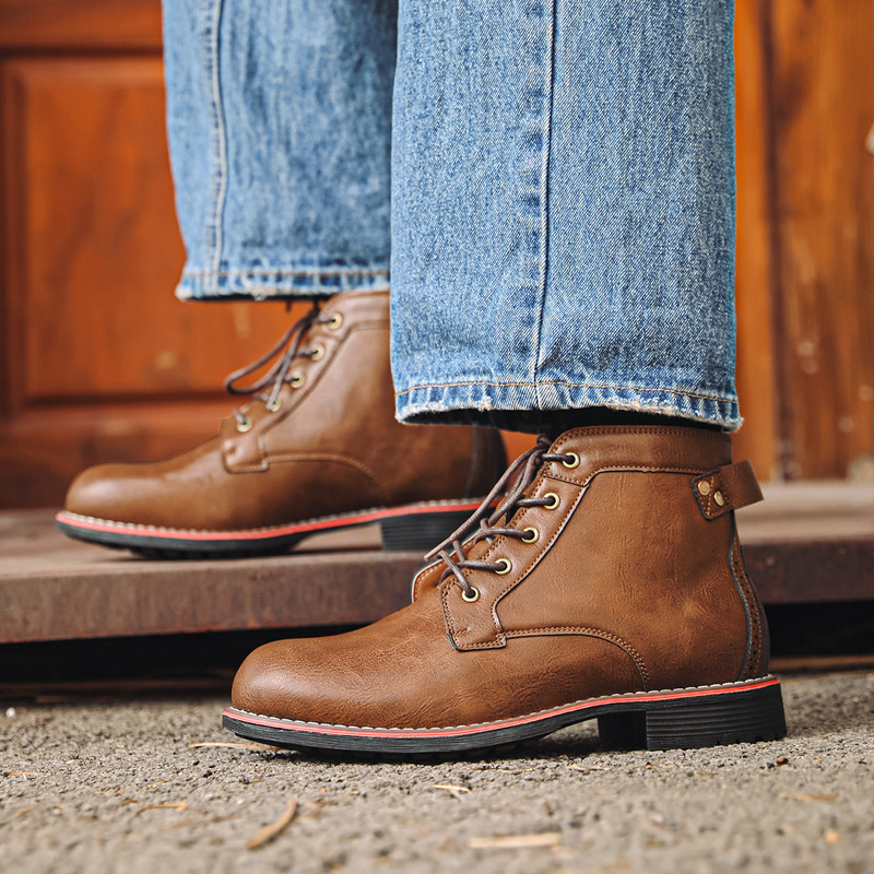 Luxe Retro Hoge Heren Leren Sc - Crossfit Male recensie en prijs