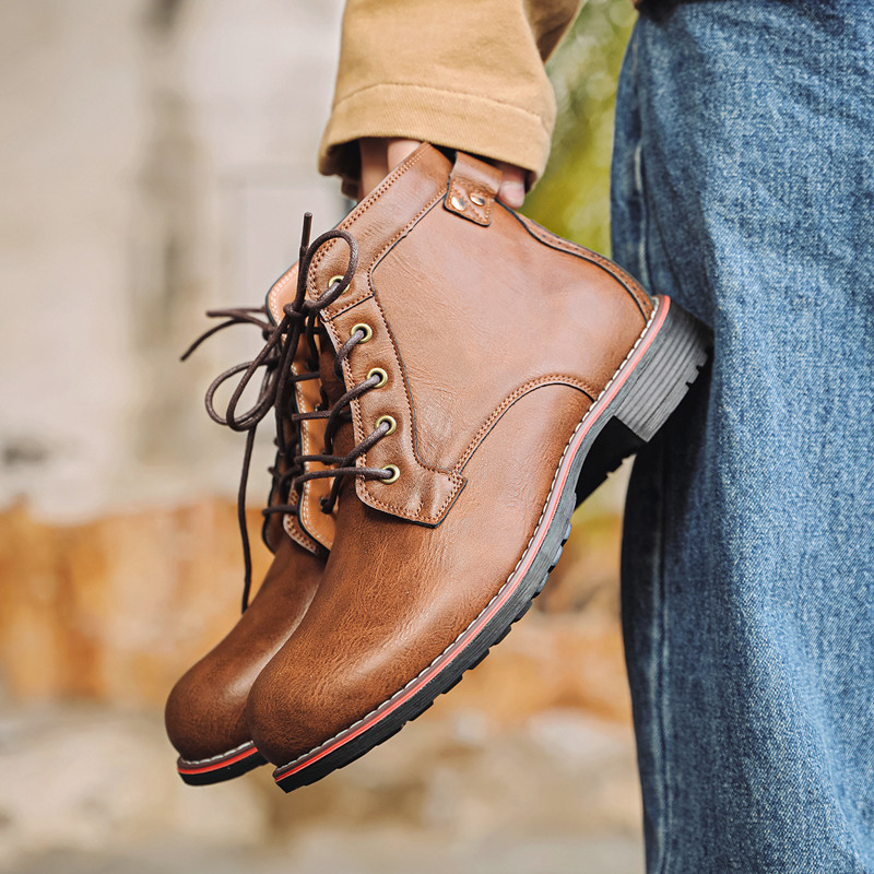 Luxe Retro Hoge Heren Leren Sc - Crossfit Male recensie en prijs