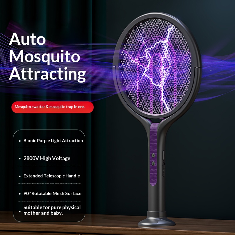 Roterende kop Bug Zapper Racke - Head Racket Boom recensie en prijs